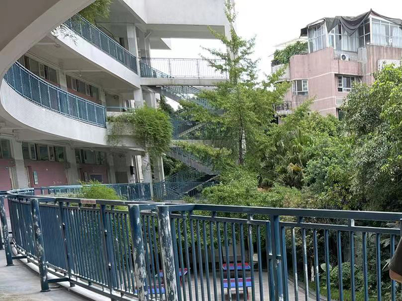成都電子科技大學(xué)裝飾裝潢 學(xué)校砌墻裝修 教學(xué)樓過道護(hù)欄刷漆